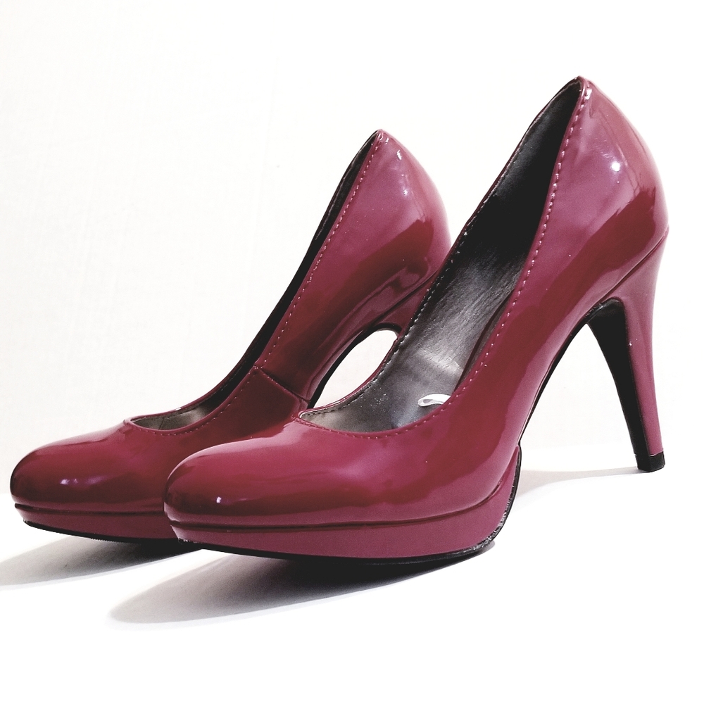 Ruby Red Patent Stilleto Heels
